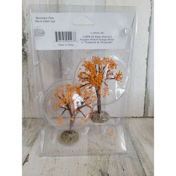 Lemax Pumpkin Hollow Autumn rust tree Halloween Village accessory small - Picture 6 of 6